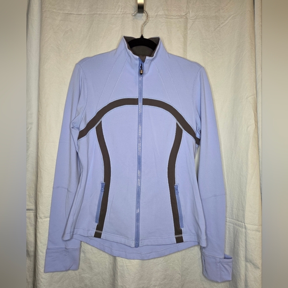 lululemon athletica Jackets & Blazers - G329. RARE Lululemon Define Full Zip Jacket *LUON in Lt Blue/Dk Gray - Size 10